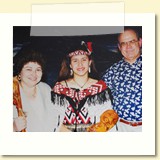 Rotorua, New Zealand, Nov 1998 during a traditional Maori 
dinner called Hangi 
