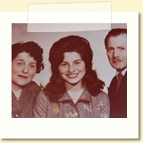 14 years old, Mom, my Stepdad and me on my 8th grade graduation day 